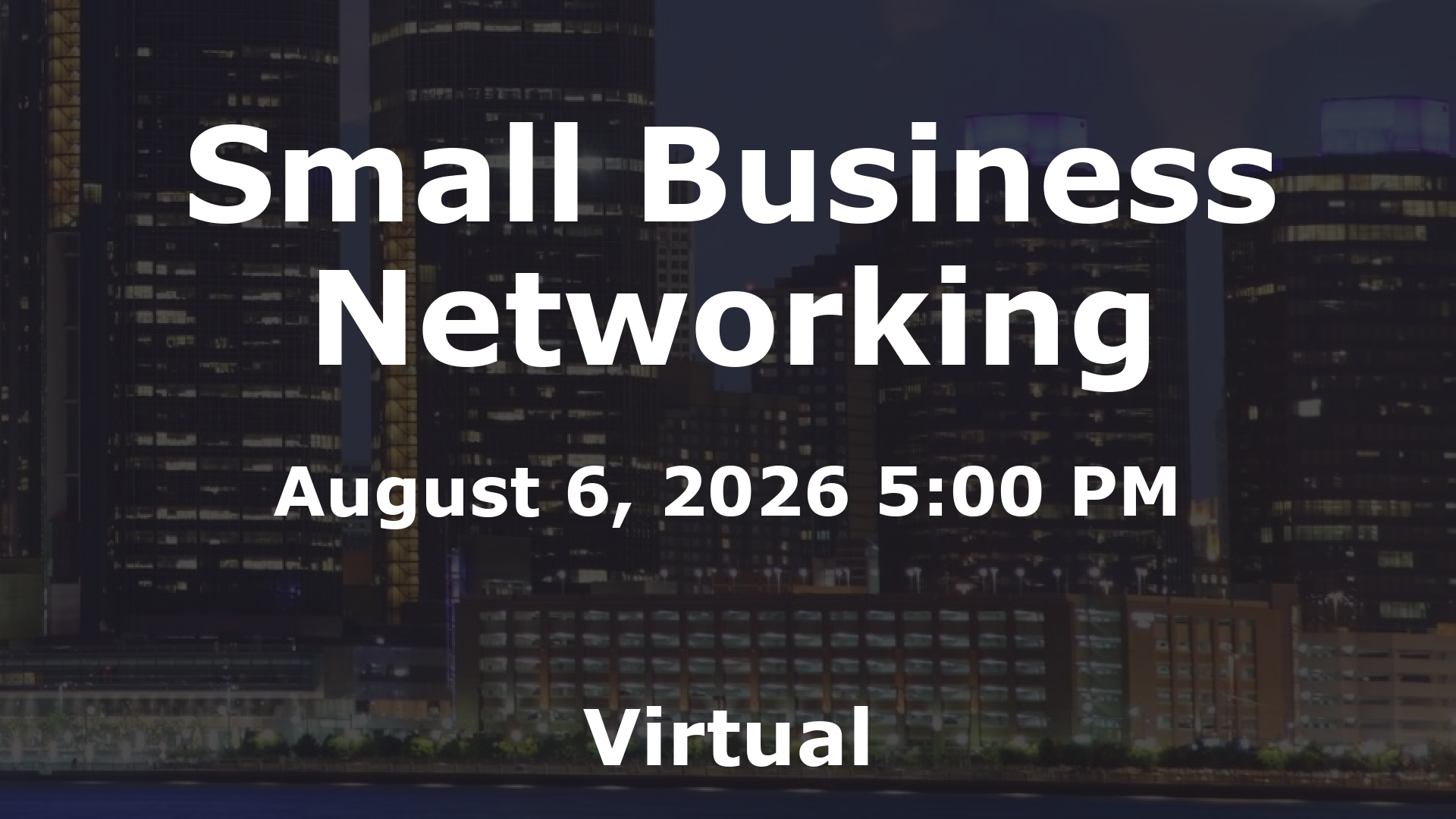Small Business Networking event image